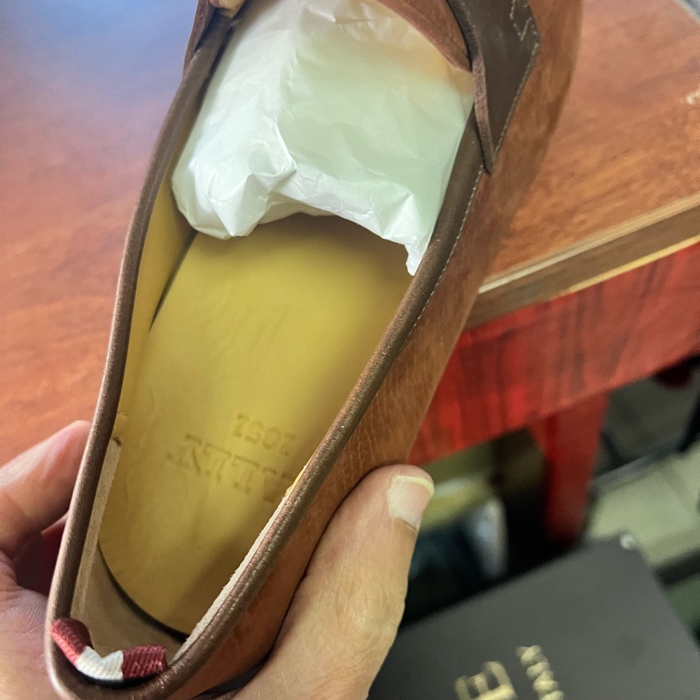 Bally Tan and Brown suede slip on Loafers - Picture 6 of 7